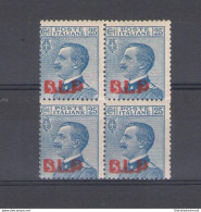 1921 Regno Di Italia , BLP N° 3 , 25 Cent Azzurro , Soprastampa Litografica I° Tipo , Centratura Mediocre , MNH** - Ce - Sellos Para Sobres Publicitarios