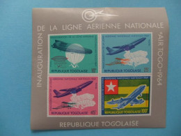 55 TOGO REPUBLIQUE TOGOLAISE 1964 / LINEA AEREA NACIONAL AIR TOGO / YVERT BLOC 14 ** MNH - Zomer 1964: Tokyo