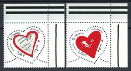 TIMBRES** De 2023 Gommés En Coin De Feuille "1,16 & 2,32 € - SAINT-VALENTIN - CŒURS AGNES B." - Nuovi