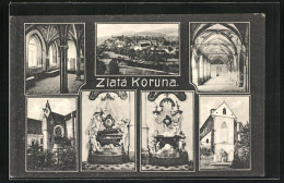 AK Zlata Koruna, Innenansicht Kirche Mit Altar  - Tchéquie