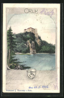 AK Orlik, Schlossansicht Vom Fluss Gesehen  - Tchéquie