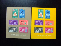 55 TOGO REPUBLIQUE TOGOLAISE 1961 / SCOUTISME MOVIMIENTO SCOUT / YVERT 5 + 5 ** MNH - Nuovi