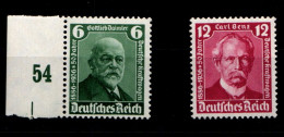 Deutsches Reich 604-605 Postfrisch Vom Seitenrand #GV276 - Andere & Zonder Classificatie