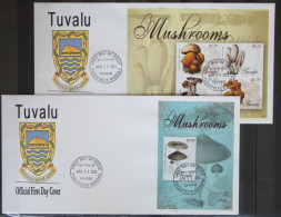 Tuvalu 1886-1889 Und Block 197 Gestempelt Kleinbogen / Als FDC #GG259 - Tuvalu (fr. Elliceinseln)