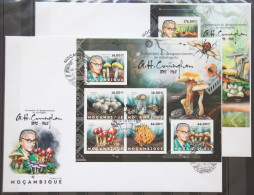 Mosambik 6160-6165 Und Block 690 Gestempelt Kleinbogen / Als FDC #GG546 - Mozambico