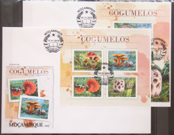 Mosambik 8889-8892 Und Block 1218 Gestempelt Kleinbogen / Als FDC #GG556 - Mozambico