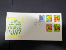 9-5-2024 (4 Z 34) New Zealand FDC - Fruits - 1983 - FDC