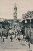 R046535 Street Scene With Clock Tower. Delhi. H. A. Mirza. B. Hopkins - World