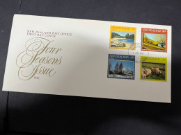 9-5-2024 (4 Z 34) New Zealand FDC - 1982 - Fours Seasons - FDC