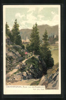 Künstler-Lithographie Zeno Diemer: Oberammergau, Blick Von Der Kälberplatte Auf Das Dorf  - Diemer, Zeno