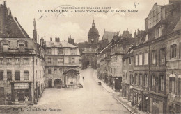 CPA Besançon-Place Victor Hugo Et Porte Noire-18-Timbre       L2904 - Besancon