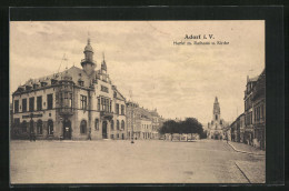 AK Adorf I.V., Markt Mit Rathaus Und Kirche  - Other & Unclassified