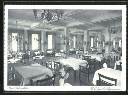 AK Bad Salzschlirf, Hotel Badehof, Restaurant, Innenansicht  - Altri & Non Classificati