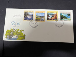 9-5-2024 (4 Z 34) New Zealand FDC - 1981 - Rivers - FDC