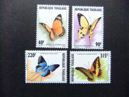 55 TOGO REPUBLIQUE TOGOLAISE 1996 /FAUNA MARIPOSAS / YVERT 1451 / 1454 ** MNH - Papillons