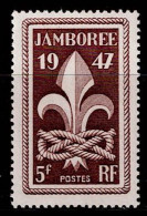 FRA-01- FRANCE - 1947 - MNH -SCOUTS- 6TH WORLD SCOUT JAMBOREE - Ungebraucht