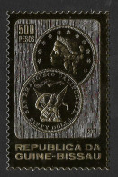 Guinée-Bissau Rare Timbre Or Monnaie 1855 États-Unis Kelogg And Co. 1982 ** Guinea Bissau Gold Stamp United States Coin - Guinée-Bissau