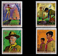 FUJ-03- FUJEIRA - 1970 - MNH -SCOUTS- ANNIVERSARY OF WORLD SCOUTISM-OVERPRINTED CENTENNARY OF CHARLES DICKENS - Fudschaira