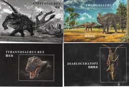 China 2017-11 Dinosaur Special Sheet 10v - Prehistorisch