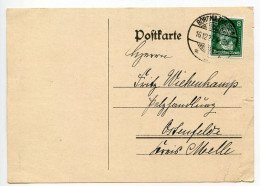 Germany 1927 Postcard; Borgholzhausen To Ostenfelde; 8pf. Beethoven - Cartas & Documentos