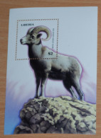 LIBERIA 1999, Big Horn Sheep, Animals, Fauna, Mi #B214, Souvenir Sheet, MNH** - Andere & Zonder Classificatie