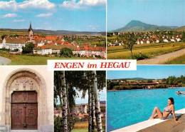 73944396 Engen_Hegau Ortspanorama Portal Freibad - Other & Unclassified