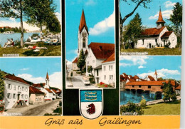 73944392 Gailingen_Singen_BW Strandbad Haus Loewen Kirche Nikolaus-Kapelle Zollb - Altri & Non Classificati