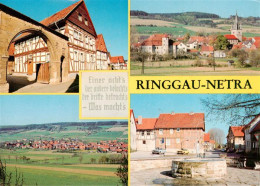 73944367 Netra_Ringgau Ortsansicht Mit Kirche Brunnen Fachwerkhaus Torbogen - Altri & Non Classificati