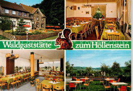 73864191 Neuenrade Waldgaststaette Zum Hoellenstein Gastraeume Terrasse Neuenrad - Altri & Non Classificati