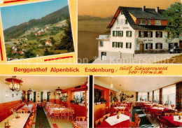73864164 Endenburg Berggasthof Cafe Alpenblick Gastraeume Panorama Endenburg - Autres & Non Classés