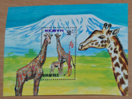 KENYA 1996, Tourism, Giraffes, Animals, Fauna, Mi #B40, Souvenir Sheet, MNH** - Giraffen