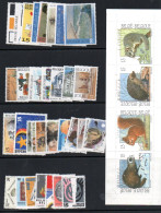 BELGIUM - 1992- VARIOUS ISSUES FOR THE YEAR  MINT NEVER HINGED, SG CAT £73.25 - Neufs