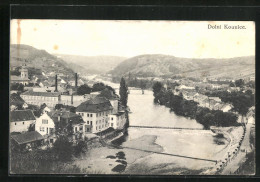 AK Dolní Kounice, Ortsansicht Mit Fluss  - Czech Republic