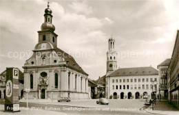 73830319 Frankenthal  Pfalz Rathaus Dreifaltigkeitskirche Und Prot Kirche  - Altri & Non Classificati