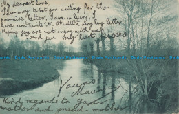 R048156 Old Postcard. Canal And Trees. 1904 - World