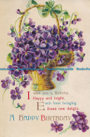 R048702 Greetings. A Happy Birthday. Flowers. Philco - World