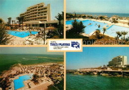 73166718 Colonia Sant Jordi Hotel Tres Playas Fliegeraufnahme Pool  - Altri & Non Classificati