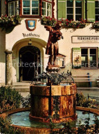 73166665 St Gilgen Wolfgangsee Mozartbrunnen Rathaus St Gilgen Wolfgangsee - Sonstige & Ohne Zuordnung