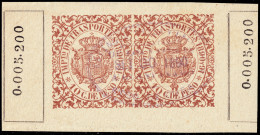 ESPAGNE / ESPANA - COLONIAS (Cuba) 1890/91 "IMPto De TRASPORTES" Fulcher 1358 2x 10c Castano Naranja - Usado (0.005.200) - Cuba (1874-1898)