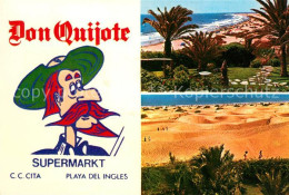 73166480 Playa Del Ingles Supermarkt Don Quijote Park Strand Wuestenlandschaft P - Sonstige & Ohne Zuordnung
