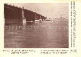 73166260 Warschau Masowien Weichsel Prinz Joseph Poniatowski Bruecke Serie Warsc - Pologne