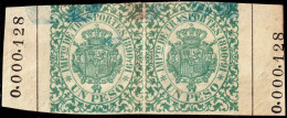 ESPAGNE / ESPANA - COLONIAS (Cuba) 1890/91 "IMPto De TRASPORTES" Fulcher 1360 2x 1P Verde - Usado (0.000.128) - Cuba (1874-1898)