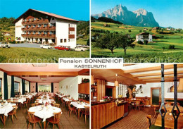 73165344 Kastelruth Suedtirol Pension Sonnenhof Speisesaal Panorama Lansersee - Sonstige & Ohne Zuordnung