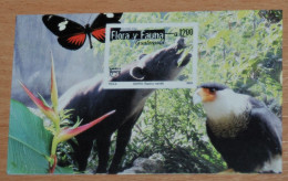 GUATEMALA 2005, Animals, Birds, Butterflies, Flora And Fauna, Imperf, Mi #B38, Souvenir Sheet, MNH** - Sonstige & Ohne Zuordnung