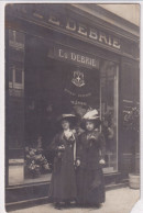 Paris I Carte Photo Devanture Edouard Debrie Fleuriste 2 Rue Des Capucines Et 1 Rue Volney Circulée 1915 (état) - Paris (01)