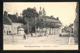 CPA Saint-Jean-de-Losne, Place D`Armes, L`Hopital  - Andere & Zonder Classificatie