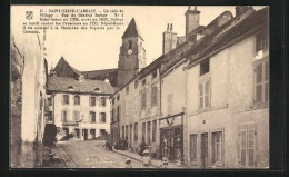 CPA Saint-Seine-l`Abbaye, Un Coin Du Vilage, Rue Du Général Dufour  - Andere & Zonder Classificatie