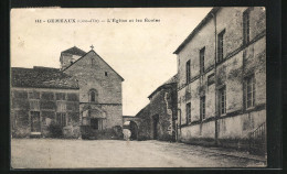 CPA Gemeaux, L`Église Et Les Écoles  - Other & Unclassified