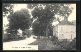 CPA Saint-Aubin, Entrée Du Pays, Une Rue  - Andere & Zonder Classificatie