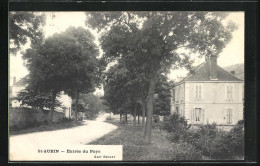 CPA Saint-Aubin, Entrée Du Pays, Une Rue  - Other & Unclassified